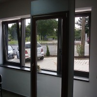 Алюмо-деревянные окна: Дверь